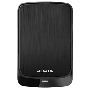 A-DATA ADATA HV320 1TB 3.5 inch SATA III Slim External Hard Drive/HDD - Black, for Windows, Mac, Linux, Play Station 5 and Xbox Series X with Shock Sensor and AES 256 Encryption - AHV320-1TU31-CBK