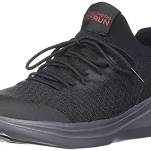 Skechers mens GO RUN FAST - CYBER BLACK/CHARCOAL Running Shoes -6 UK (7 US) (55107)