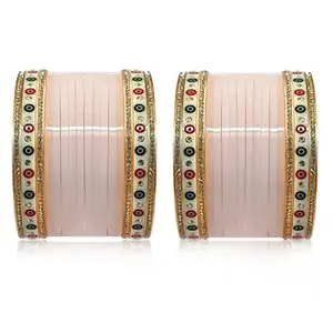 BANGLESKART Bridal Punjabi Chuda Set for Girl's and Women's (1 Pair)