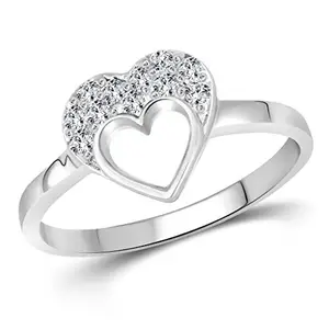 Vighnaharta valentine day gift valentineday gift for her gift for him gift for women gift for men Valentine Gift My Love (CZ) Rhodium Plated Ring - 1070FRR Size 10 [VFJ1070FRR10]