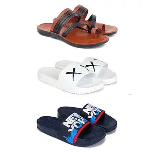 DRACKFOOT Men's Sandals | Lightweight Wear| Stylish & Easy to Wear For Men's GRT-SAN-(3-COMBO)-3151-3029-1587-7