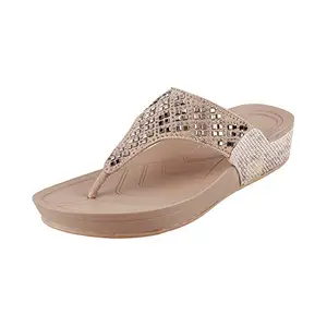 Metro Women's Beige Fashion Sandals-7 UK (40 EU) (32-328)