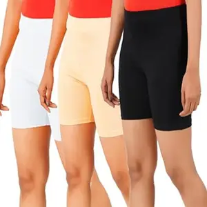 Men Regular Solid Cotton Short (Western Tights_WH&BK&SK_S_bz)