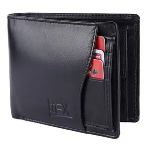 iMEX Men's Modish Black Genuine Leather Wallet