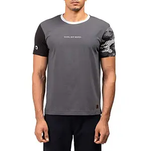 Royal Enfield Deeds Charcoal T-Shirt (L) 42 CM(RLATSL000051)