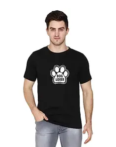 T-shirt Truck Graphic Printed T-Shirt for Men & Women | Dog Lover | Half Sleeve T-Shirt |T-Shirts for Dog Lovers| Dog Tshirts |Round Neck T Shirt | 100% Cotton T-Shirt | Quote T-Shirt Black