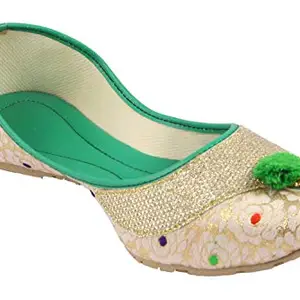 SHREE OL Women's Green Bellies -5 UK