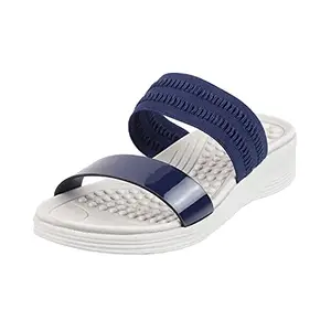 Mochi Womens Synthetic Blue Navy Slip Ons (Size (7 UK (40 EU))