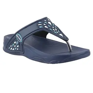 WELCOME LF-68 Women's Slippers/FlipFlops Lightweight Super Flexible Arch Support Durable Anti Skid & Stylish Dailywear Slippers/FlipFlops for Women W-LF-68-NVY_5