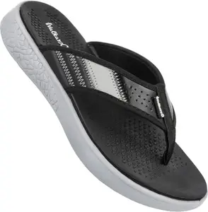 WALKAROO Men's Flip-Flops (20013215-BKGY) 06 UK