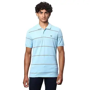 Park Avenue Men's Slim Fit T-Shirt (PCKB01193-B4_Medium Blue