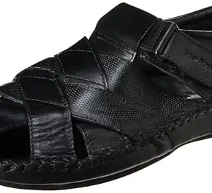 Hush Puppies Men's Slip-on Fisherman Sandal - BLACK (6 UK) (8546790)