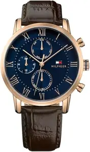 Tommy Hilfiger(トミーヒルフィガー) Tommy Hilfiger Leather Multifunction Blue Dial Men's Watch NCTH1791399