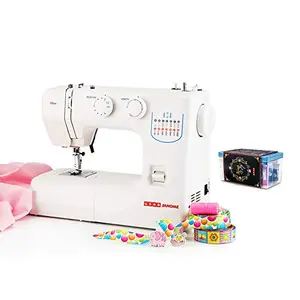Usha Janome Allure Automatic Zig-Zag Electric Sewing Machine || 13 Built-In-Stitches || 21 Stitch Function (White) with complementary Sewing Lessons in Nine languages