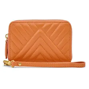 Miraggio Nora Zip Around Wallet For Women - Orange