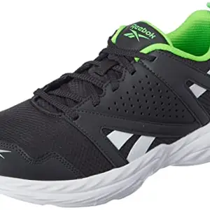 REEBOK Men Synthetic/Textile HIGH Torque M Running Shoes Cold Grey 7R / White/Solar Lime UK-11