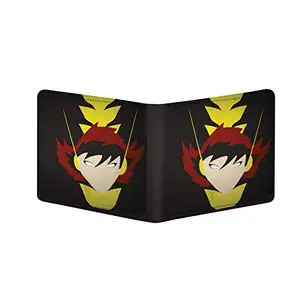 Bhavithram Products Superhero Design Black Canvas, Artificial Leather Wallet-PID34378