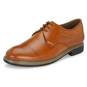 Centrino Formal Shoe for Men | Soft Cushioned Insole for All-Day Comfort | Stylish & Elegant Design | Perfect for Office, Business Casual & Formal Attire 6512-3_Tan_6