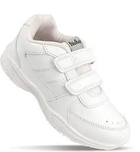 WALKAROO Gents White School Shoe (570) 7 UK