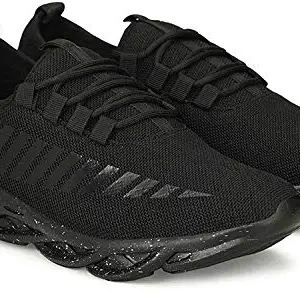 Mens Running Shoes (Black, Numeric_9)