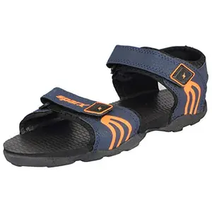 Sparx Men's Navy Blue Orange Sport Sandal (SS-702)