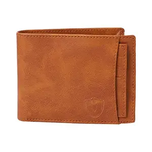 Keviv® Genuine Leather Wallet for Men EXTRANAL Card Holder Wallet (Tan)