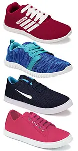 Axter Multicolor Women's Casual Sports Running Shoes 6 UK (Set of 4 Pair) (4)-5048-5004-1162-5044