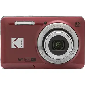 KODAK PIXPRO Friendly Zoom FZ55-RD 16MP Digital Camera with 5X Optical Zoom 28mm Wide Angle and 2.7" LCD Screen (Red) price in India.