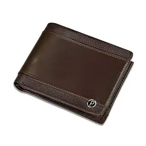 PIRASO Stunning Look Men's Brown Leather Wallet