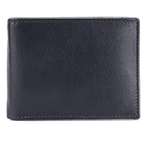 Leather Junction Formal Blue Wallet for Men (33501100)