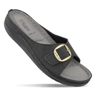 WALKAROO Women's Slip On Comfort Sandals - WLP73005 Black