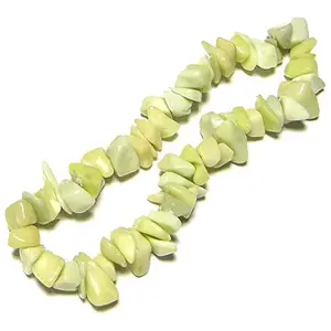 Nature's Crest Vesonite Natural Stone Tumbled Chip Bracelet Gemstone for Vastu Healing Mediation Reiki & Pooja