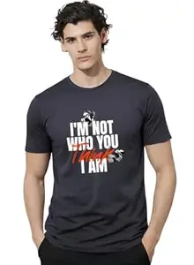 ADRO Mens Printed T-Shirt | Cotton Regular Fit Streetwear Tshirt | Trendy Graphic Design Casual T Shirt for College & Outings