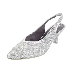 Metro Women Silver Partywear Sandal UK/6 EU/39 (31-133)