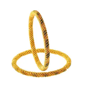 ZENEME Traditional Gold Plated Designer Bangles Jewellery For Women & Girls (2.4)
