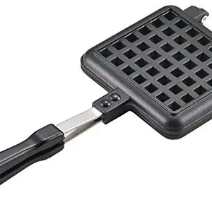ヨシカワ(Yoshikawa) Yoshikawa SJ2275 Waffle Maker, Single, Fluorine Treatment, For Gas Stoves, Black, 13.6 x 5.6 x 1.3 inches (34.5 x 14.3 x 3.2 cm)