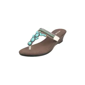 Brand: Mochi Mochi Women stunningly embellished wedge Heel Fashion Sandal