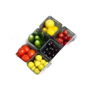 classic fridge storage Space-saving Refrigerator Side Door Organizer fridge container plastic kitchen items storage box- 1000 ml (Pack Of 6, White) 01| design - 194 for kitchen and home