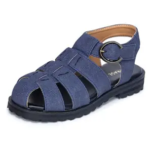 TRASE Stylish Strap Heel Sandals for Women | Lightweight & Comfortable Ladies Footwear | Adjustable Strap with Cushioned Insole for Casual Wear (Navy, 5 UK)