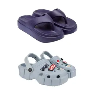 SPORTER Extra Soft Classic Casual wear with Ultra Soft Flexibility Technology Heels for Women's/Girl's(6112+1984) Multicolor