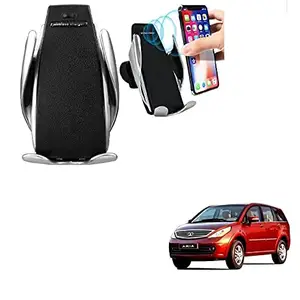 Kozdiko Car Wireless Car Charger with Infrared Sensor Smart Phone Holder Charger 10W Car Sensor Wireless for Tata Aria