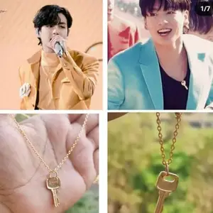BTS V/JK Key Necklace