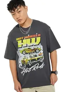 Max URB_N Men Hot Wheels Print Oversized T-Shirt