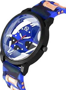 RY Creation Dial Multi Function 7 Multi Light Digital Sport Watch for Men and Boys (Blue)
