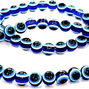 Ponnis’ Evil Eye Bracelet Blue Beads Bracelet Turkish Lucky for Protection and Blessing Bracelet, Christmas New Year Gifts for Women, Girls, Boys (2 pcs)