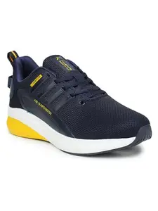 ABROS Men ASSG1094N Mesh Sport Shoes_Navy/Mustard_7UK