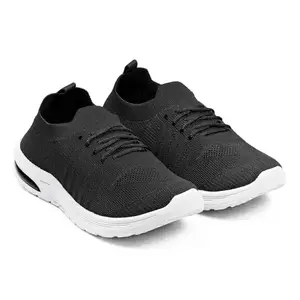 FORTIVA Alexa Smart Shoes for Women| Perfect Walking & Running Shoes for Women (Black, 7)