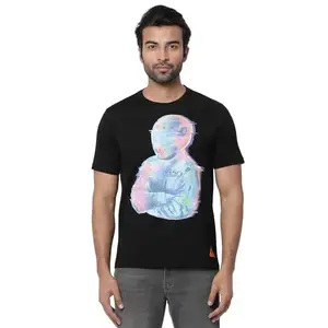 Royal Enfield Men's Classic Fit T-Shirt (TSS240050BLACK_Black 2XL)
