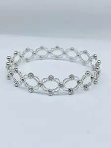 NAZ2-in-1 Bracelet and Ring Combo - Stylish Convertible Imitation Jewelry, Adjustable Wristband with Detachable Ring, Elegant Design for Women & Girls, Gift for Any Occasion (Pack of 1)