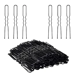 Survanshi world 2 Inch Long pin, Hair Styling Tools and Accessories, Hair Updo Hair Dressing Saloon Use Pins Juda Bun Pins, Black Metal Thick Hair Pins For Women, Girls, (No of item 10)
